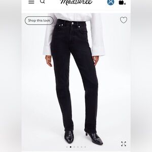 Madewell The '90s Straight Jean size 28